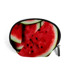 Fresh Watermelon Slices Texture Accessory Pouches (small)  by BangZart