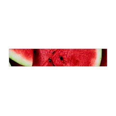 Fresh Watermelon Slices Texture Flano Scarf (mini) by BangZart