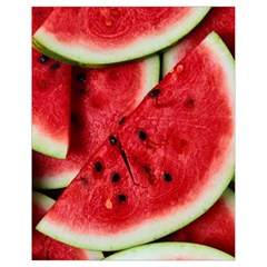 Fresh Watermelon Slices Texture Drawstring Bag (small) by BangZart