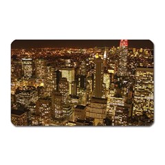 New York City At Night Future City Night Magnet (rectangular) by BangZart