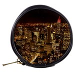 New York City At Night Future City Night Mini Makeup Bags Back