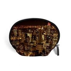 New York City At Night Future City Night Accessory Pouches (small)  by BangZart