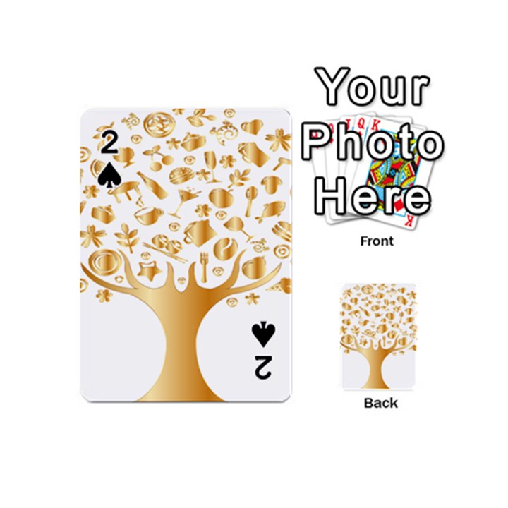 Abstract Book Floral Food Icons Playing Cards 54 (Mini) 