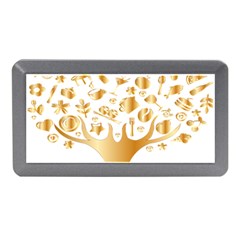 Abstract Book Floral Food Icons Memory Card Reader (Mini)