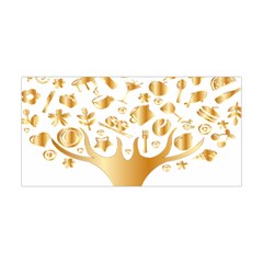 Abstract Book Floral Food Icons Yoga Headband