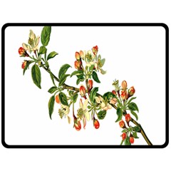 Apple Branch Deciduous Fruit Double Sided Fleece Blanket (large)  by Nexatart