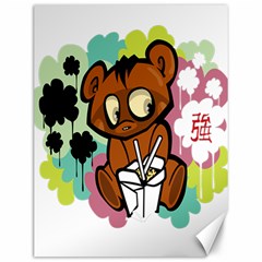 Bear Cute Baby Cartoon Chinese Canvas 12  X 16   by Nexatart