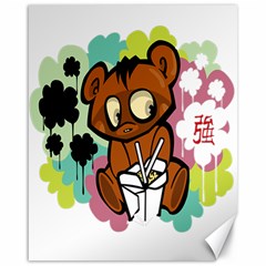 Bear Cute Baby Cartoon Chinese Canvas 16  X 20   by Nexatart