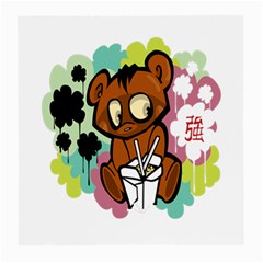 Bear Cute Baby Cartoon Chinese Medium Glasses Cloth by Nexatart