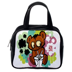 Bear Cute Baby Cartoon Chinese Classic Handbags (one Side) by Nexatart