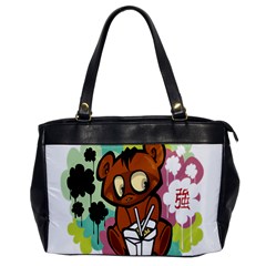 Bear Cute Baby Cartoon Chinese Office Handbags by Nexatart