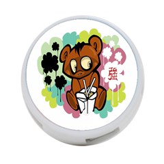 Bear Cute Baby Cartoon Chinese 4-port Usb Hub (one Side) by Nexatart