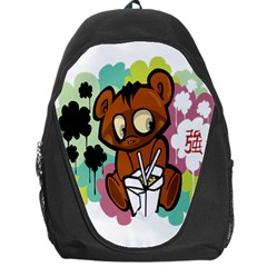 Bear Cute Baby Cartoon Chinese Backpack Bag by Nexatart