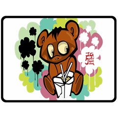 Bear Cute Baby Cartoon Chinese Double Sided Fleece Blanket (large)  by Nexatart