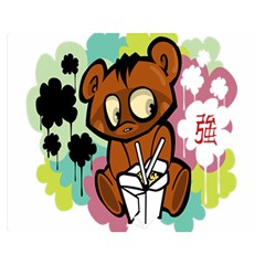 Bear Cute Baby Cartoon Chinese Double Sided Flano Blanket (medium)  by Nexatart