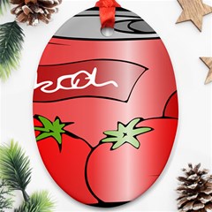 Beverage Can Drink Juice Tomato Ornament (oval) by Nexatart