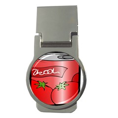 Beverage Can Drink Juice Tomato Money Clips (round)  by Nexatart