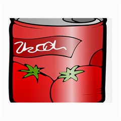 Beverage Can Drink Juice Tomato Small Glasses Cloth (2-side) by Nexatart