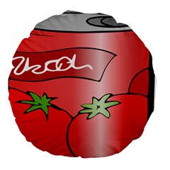 Beverage Can Drink Juice Tomato Large 18  Premium Round Cushions by Nexatart