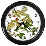 Berries Berry Food Fruit Herbal Wall Clocks (Black) Front