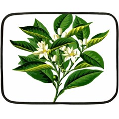 Bitter Branch Citrus Edible Floral Double Sided Fleece Blanket (mini)  by Nexatart