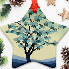 Branches Field Flora Forest Fruits Star Ornament (two Sides) by Nexatart