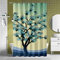 Branches Field Flora Forest Fruits Shower Curtain 48  X 72  (small)  by Nexatart