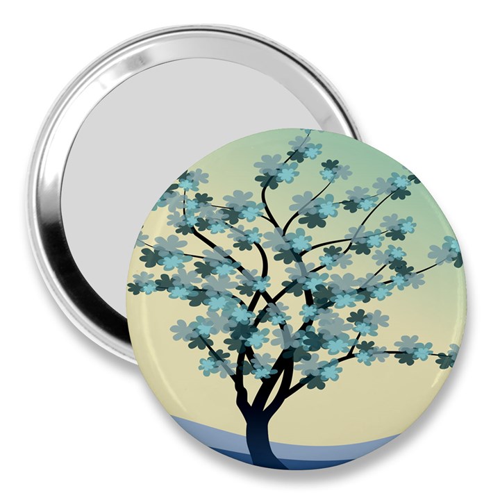 Branches Field Flora Forest Fruits 3  Handbag Mirrors