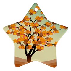 Branches Field Flora Forest Fruits Ornament (star) by Nexatart