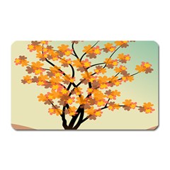 Branches Field Flora Forest Fruits Magnet (rectangular) by Nexatart