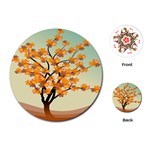 Branches Field Flora Forest Fruits Playing Cards (Round)  Front