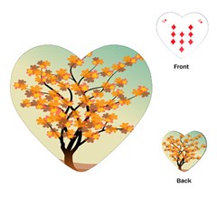 Branches Field Flora Forest Fruits Playing Cards (heart)  by Nexatart