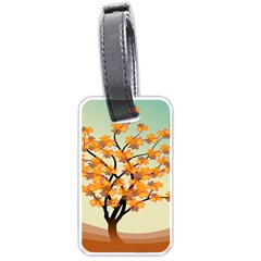 Branches Field Flora Forest Fruits Luggage Tags (one Side)  by Nexatart