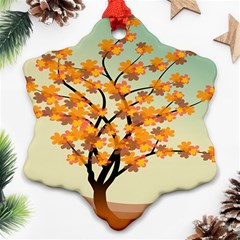 Branches Field Flora Forest Fruits Ornament (snowflake) by Nexatart