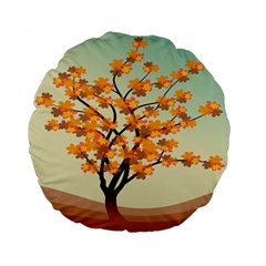 Branches Field Flora Forest Fruits Standard 15  Premium Flano Round Cushions by Nexatart