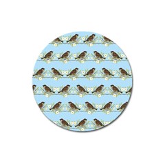 Sparrows Magnet 3  (round) by SuperPatterns