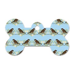 Sparrows Dog Tag Bone (one Side) by SuperPatterns