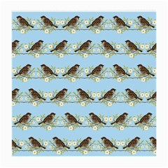 Sparrows Medium Glasses Cloth by SuperPatterns