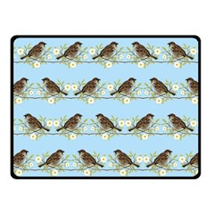 Sparrows Fleece Blanket (small) by SuperPatterns