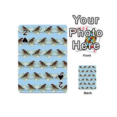 Sparrows Playing Cards 54 (mini)  by SuperPatterns