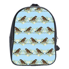 Sparrows School Bags (xl)  by SuperPatterns