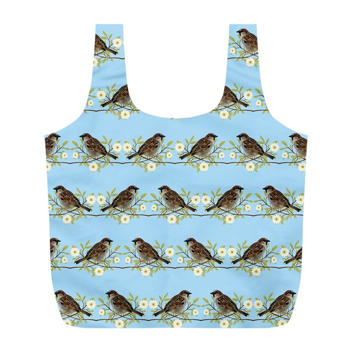 Sparrows Full Print Recycle Bags (L) 