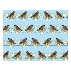 Sparrows Double Sided Flano Blanket (large)  by SuperPatterns