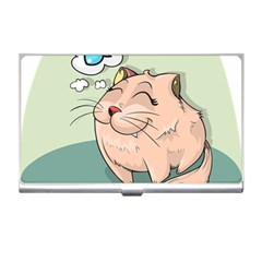 Cat Animal Fish Thinking Cute Pet Business Card Holders by Nexatart