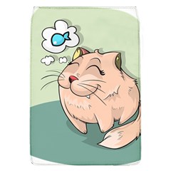 Cat Animal Fish Thinking Cute Pet Flap Covers (l)  by Nexatart