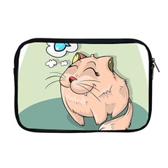 Cat Animal Fish Thinking Cute Pet Apple Macbook Pro 17  Zipper Case by Nexatart