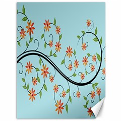 Branch Floral Flourish Flower Canvas 36  X 48   by Nexatart