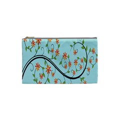 Branch Floral Flourish Flower Cosmetic Bag (small)  by Nexatart