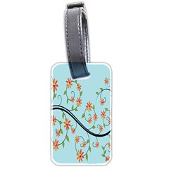 Branch Floral Flourish Flower Luggage Tags (two Sides) by Nexatart