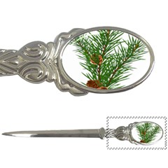 Branch Floral Green Nature Pine Letter Openers by Nexatart